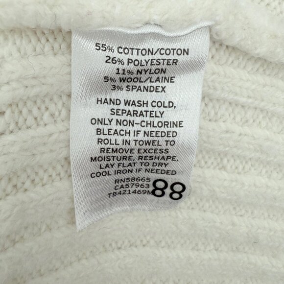 🤍 Treasure & Bond Off-white Cable Knit Heavy Longline Cardigan | Size S - Picture 5 of 7